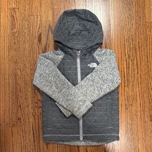 The North Face Gray fleece zip up- toddler boy 4T